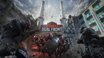 Key art for Tom Clancy's Rainbow 6 Siege X's new 'Dual Front' mode.