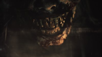 Capture d'écran de Resident Evil Requiem – la bouche en putréfaction d'un zombie