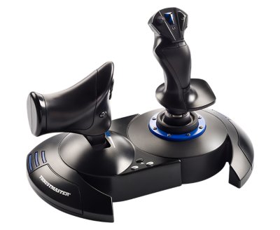 foto de joystick de vuelo t.flight hotas 4