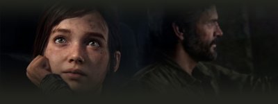 Joel y Ellie viajando en carro