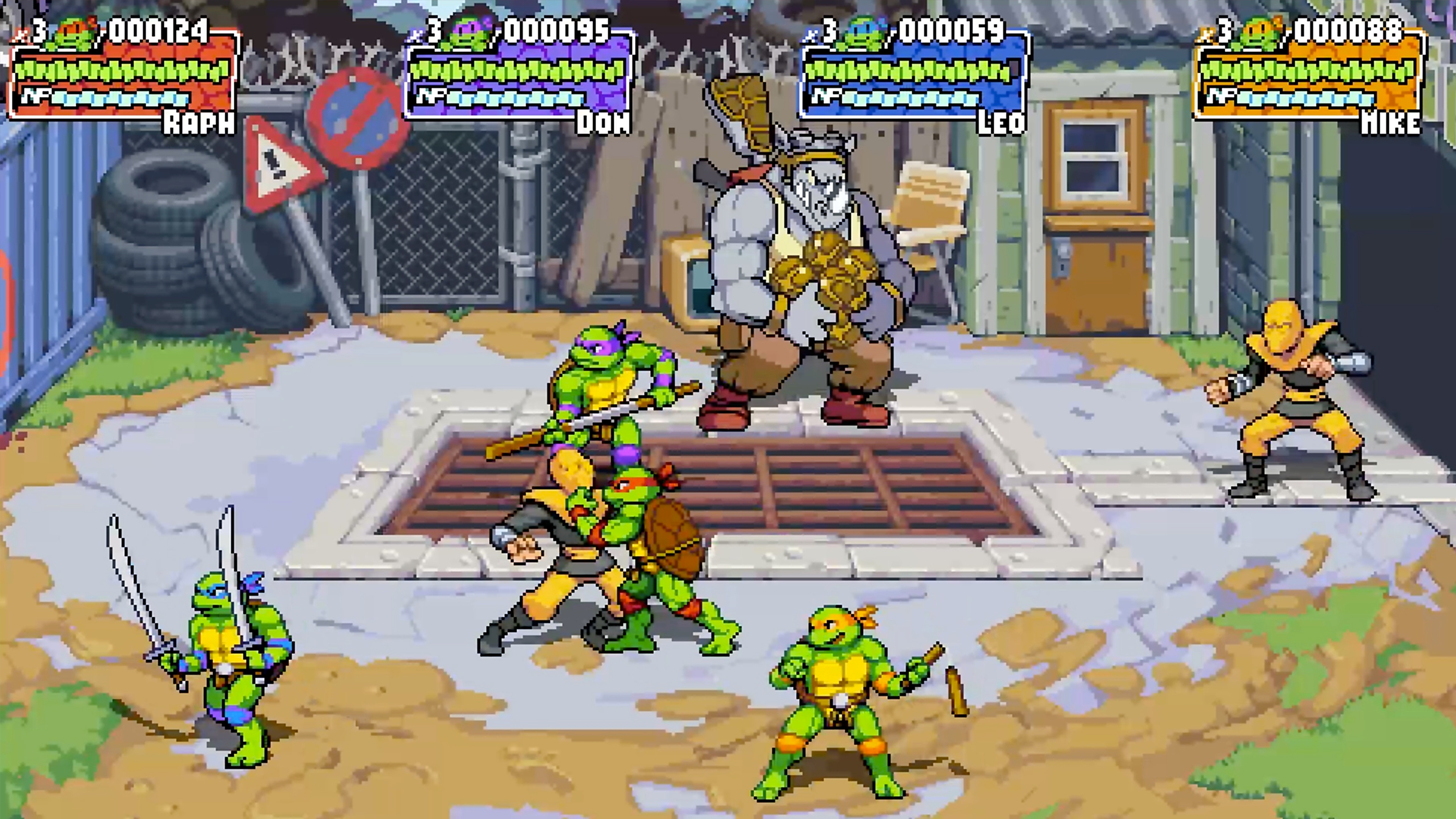 Teenage Mutant Ninja Turtles: Shredder’s Revenge-skärmbild