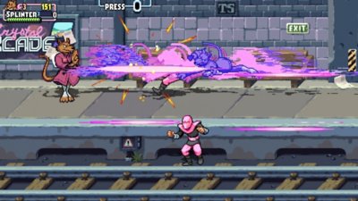 Teenage Mutant Ninja Turtles: Shredder’s Revenge – Capture d’écran en phase de jeu Splinter