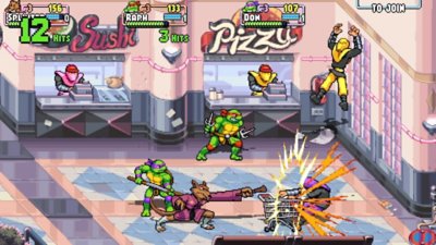 돌연변이 닌자 거북이: 슈레더의 복수(Teenage Mutant Ninja Turtles: Shredder's Revenge) 스크린샷 - 스플린터 게임 플레이