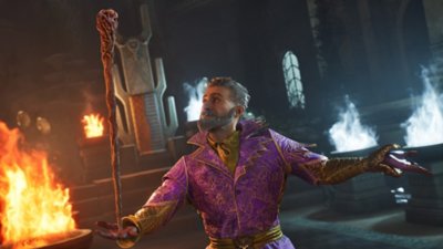 The Elder Scrolls IV: Oblivion Remastered – Screenshot, auf dem ein Charakter einen Stab auf seiner Handfläche balanciert