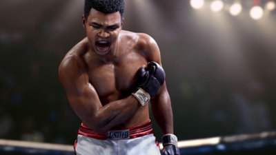 Captura de ecrã do UFC 5 que mostra Muhammad Ali