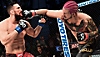 《EA Sports UFC 5》螢幕截圖，展示一名在挑釁對手的格鬥家