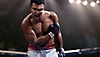 Captura de pantalla de UFC 5 que muestra a Muhammad Ali después de un puñetazo