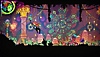 Zrzut ekranu z gry Ultros przedstawiający bohatera skaczącego przed czymś, co może być wrogiem.