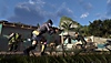 لقطة شاشة للعبة XDefiant تظهر ثلاثة جنود يقاتلون من أجل السيطرة على الخريطة