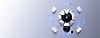 Illustration principale pour la manette de jeu Access. La manette de jeu est ronde et dotée de touches tactiles blanches, de lumières à DEL bleues et d'un joystick noir.