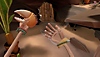 Another Fisherman's Tale screenshot showing two hands, one holding a lobster claw