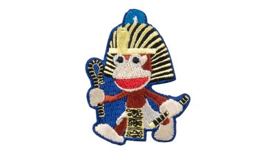 サルゲッチュ 刺繍ステッカー (サルゲッチュ ピポサル/ツタンカーメン) Gallery Image 1