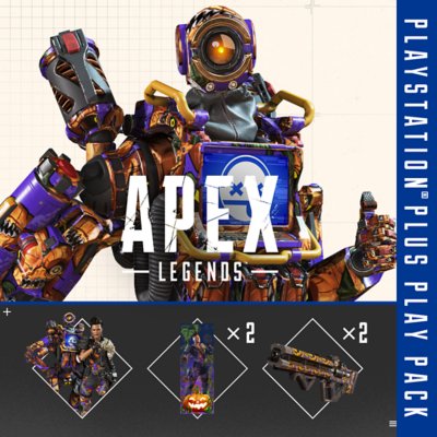 "Apex Legends"-Paket mit posierendem Charakter