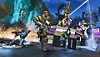 Apex Legends galéria-képernyőkép, amelyen karakterek futnak, miközben fegyverekkel céloznak