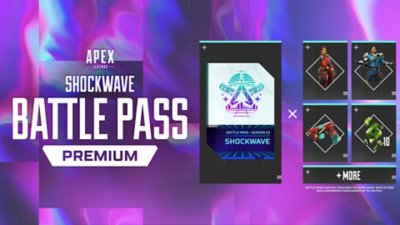 Konceptualna ilustracija za Shockwave battle pass za Apex Legends season 22