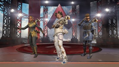 Apex Legends season 26 screenshot showing the line up of characters for the Wildcard mode