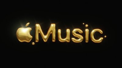 금색 Apple Music 로고