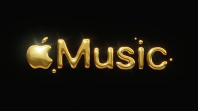 Logo doré d'Apple Music