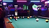 Arcade Paradise – snímek obrazovky zobrazující kulečníkový stůl