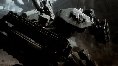 Armored Core VI Fires of Rubicon - Istantanea della schermata che mostra un primo piano del mech del giocatore