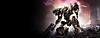 Armored Core 6 Fires of Rubicon – grafika banneru zobrazujúca humanoidného mecha, ktorý nesie batoh