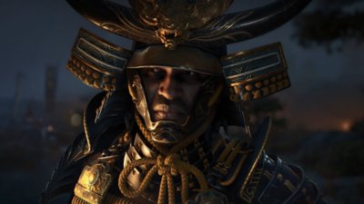 Captura de tela de Assassin's Creed – Yasuke em primeiro plano