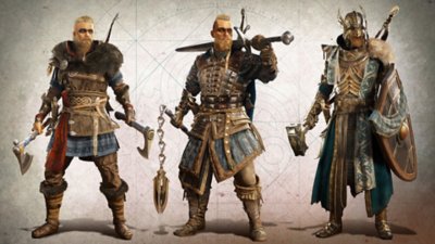 Assassin's Creed Valhalla - Captura de tela mostrando as opções de personalização do personagem