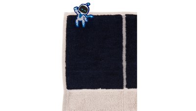 ASTRO BOT 刺繍ワッペンハンドタオル (ASTRO BOT アストロ/バイバイ) Gallery Image 2