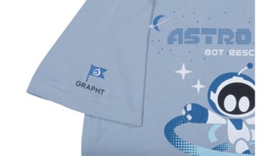 ASTRO BOT プリントTシャツ (ASTRO BOT) ブルー Gallery Image 2