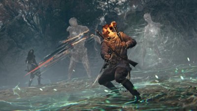 Capture d'écran de Banishers: Ghosts of New Eden – le combat à l'épée