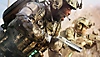 Battlefield 2042 - Istantanea della schermata che mostra uno Specialista in corsa verso un combattimento con un'arma da fianco