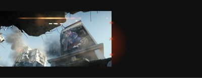 Snímka obrazovky z hry Battlefield REDSEC zobrazujúca zničené budovy.