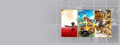 Promotional imagery featuring artwork from Spiritfarer, Overcooked! 2 and Dragon Ball FighterZ.