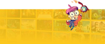 PS Plus branded artwork featuring key art from Tinykin.