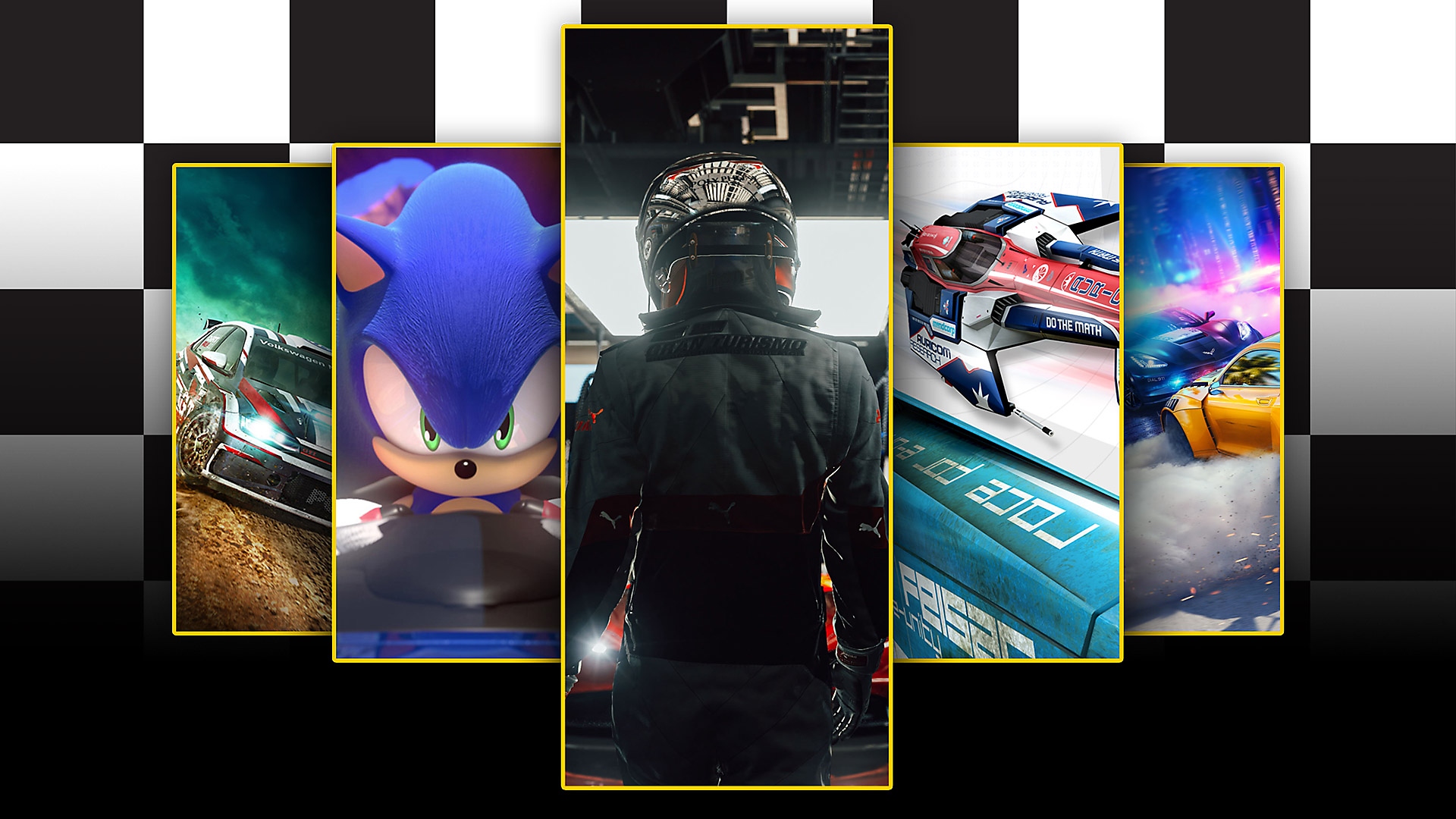 Arte promocional: melhores jogos de corrida para PS4