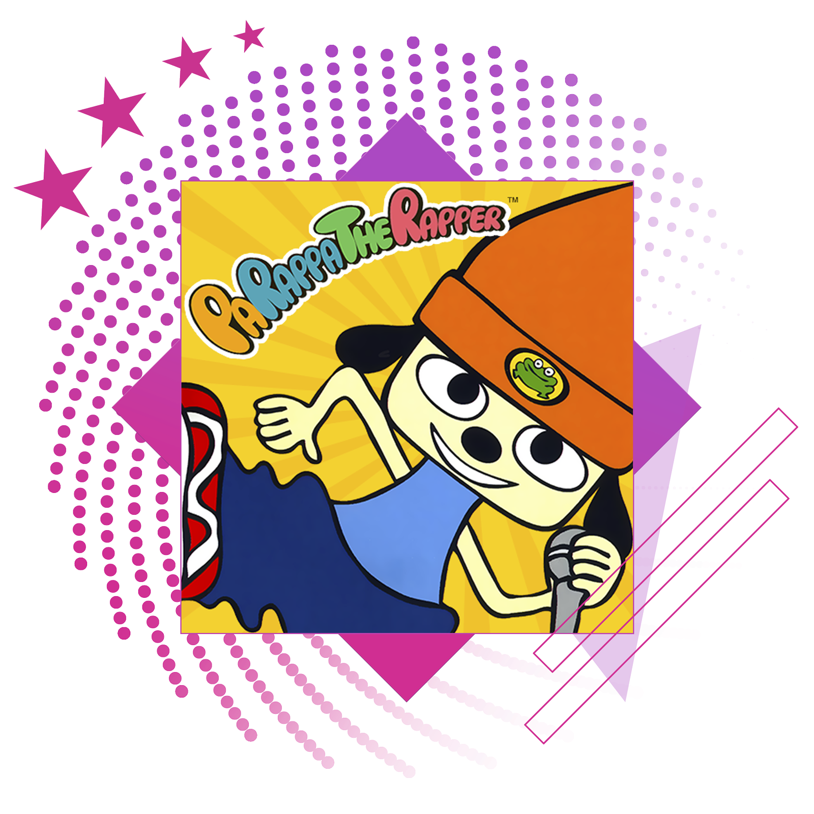 Best rhythm games feature image, featuring key art from PaRappa the Rapper Remastered.