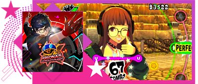 Imagen promocional de los mejores juegos de ritmo con ilustración principal de Persona 5: Dancing in Starlight.