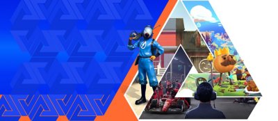 صورة فنية ترويجية لأفضل ألعاب محاكاة الوظائف على PS4 و PS5 تعرض ألعاب Powerwash Simulator و Overcooked: All You Can Eat و F1 Manager