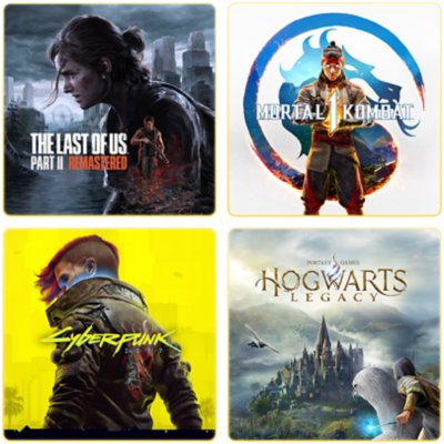 A collage of game art for various game titles available on the different PlayStation Plus subscription tiers.