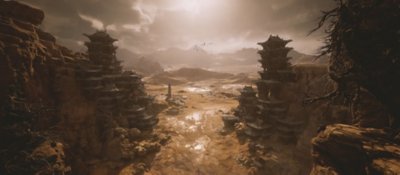 Black Myth: Wukong-skærmbillede af landskab