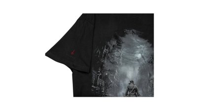 Bloodborne プリントTシャツ (Bloodborne 狩人) ブラック Gallery Image 2