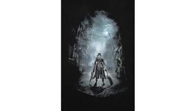 Bloodborne プリントTシャツ (Bloodborne 狩人) ブラック Gallery Image 3