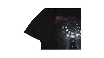 Bloodborne プリントTシャツ (Bloodborne 時計塔のマリア) ブラック Gallery Image 2