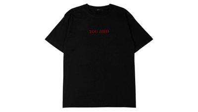 Bloodborne Tシャツ (Bloodborne YOU DIED) ブラック Gallery Image 1