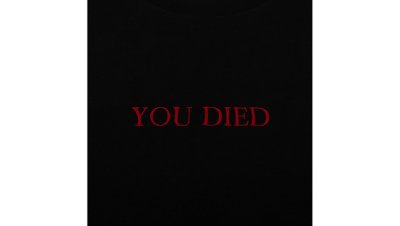 Bloodborne Tシャツ (Bloodborne YOU DIED) ブラック Gallery Image 2