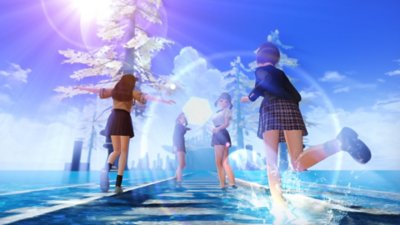 ブルーリフレクション TIE/帝 水没した線路をかける少女たち