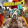 Borderlands 2 VR – grafika okładki przedstawiająca Psycho otoczonego przez cztery główne postacie Vault Hunters