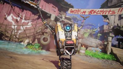Borderlands 4 screenshot showing Claptrap