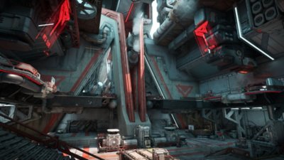 Borderlands 4 screenshot showing an industrial-looking interior