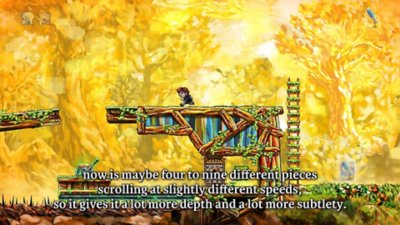 Braid: Anniversary Edition screenshot showing developer commentary